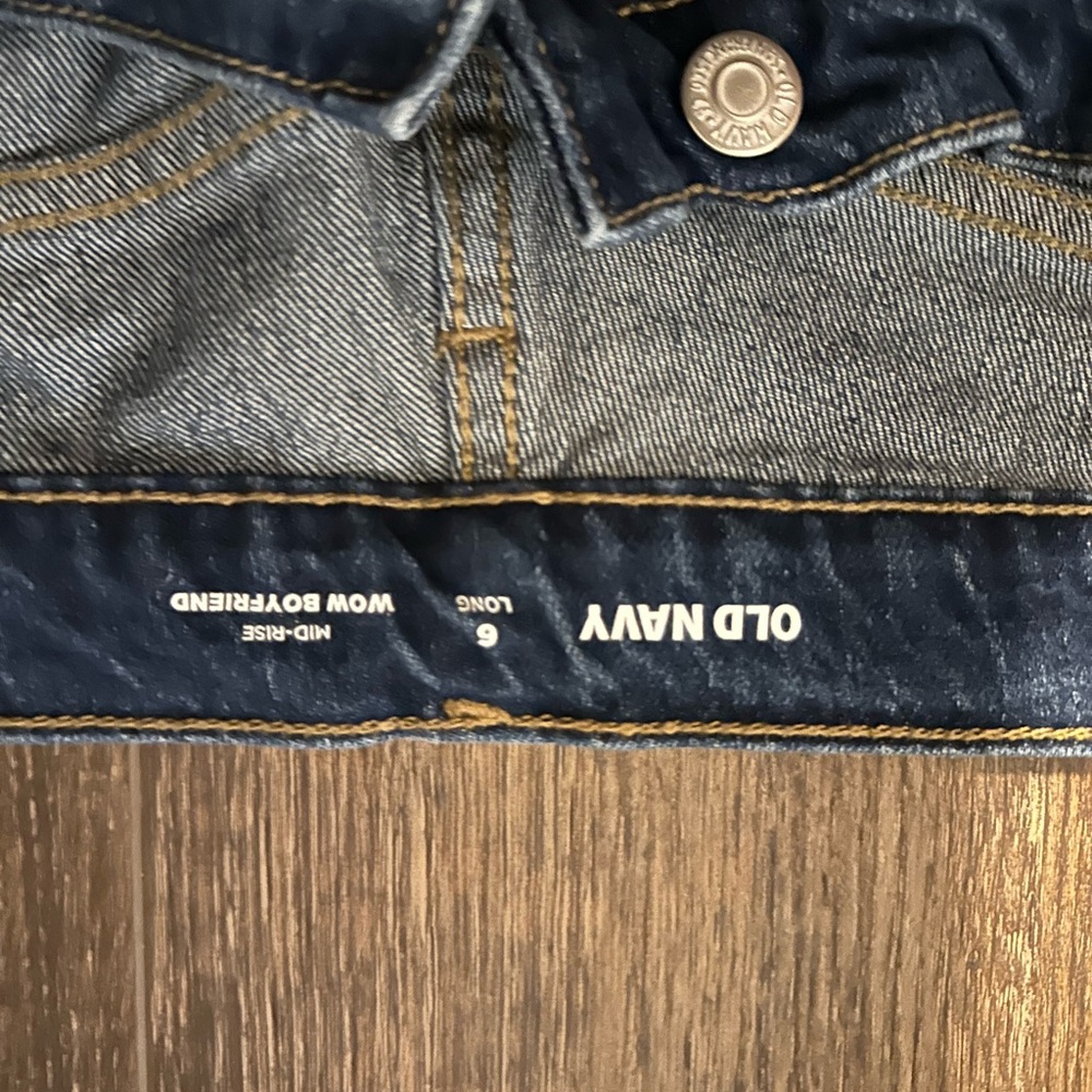 Old Navy Men's Dark and Light Blue Jeans